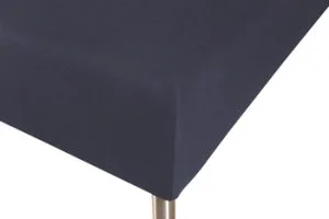 Boxlagen 140×200 cm – 100% Bomuld – Blåt – Faconlagen til madras